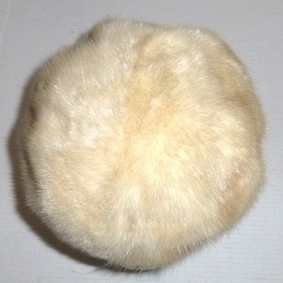 Vintage Rare Anna Nateece Original Women\'s Fur Hat Beige Needs Cleaning main image 8